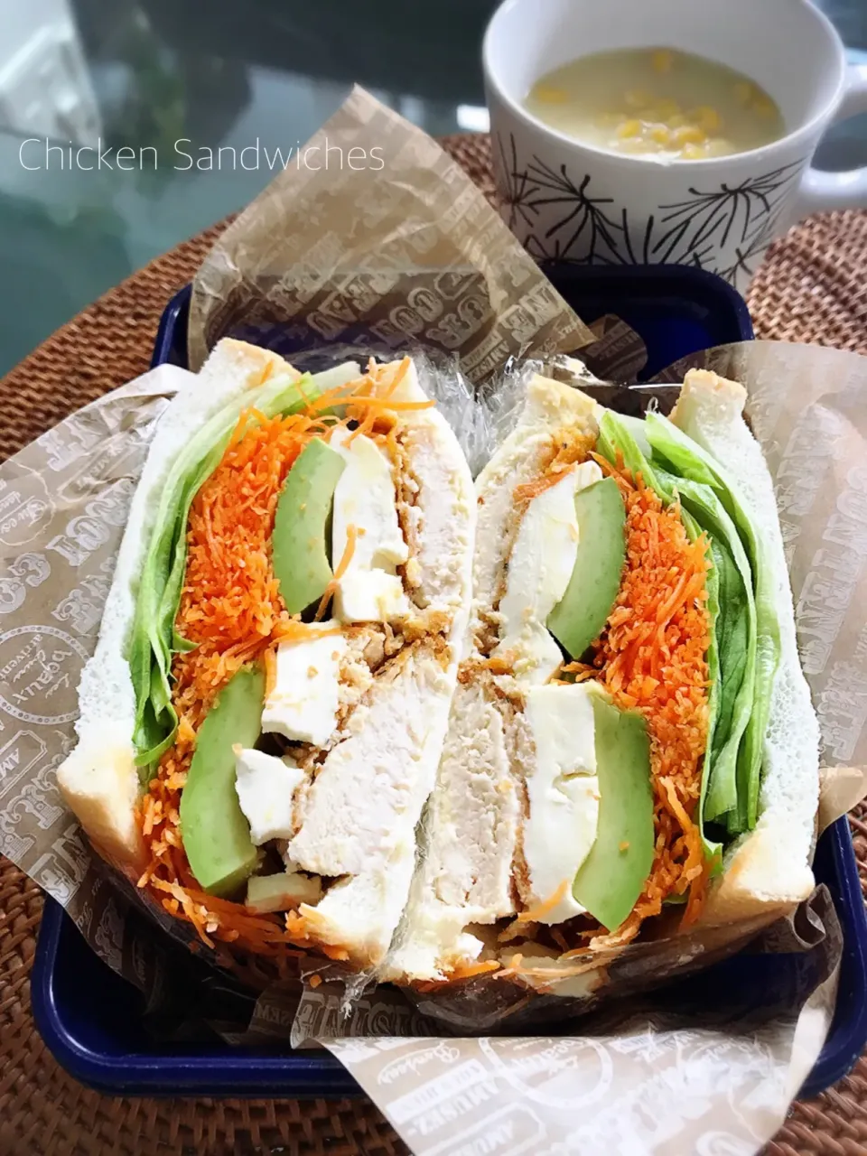 Chicken Sandwiches チキンサンドイッチ#サンドイッチ弁当 #サンドイッチ|もかもいさん