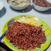 RED RICE WITH EGG|Lady Hilarie Nuñezさん