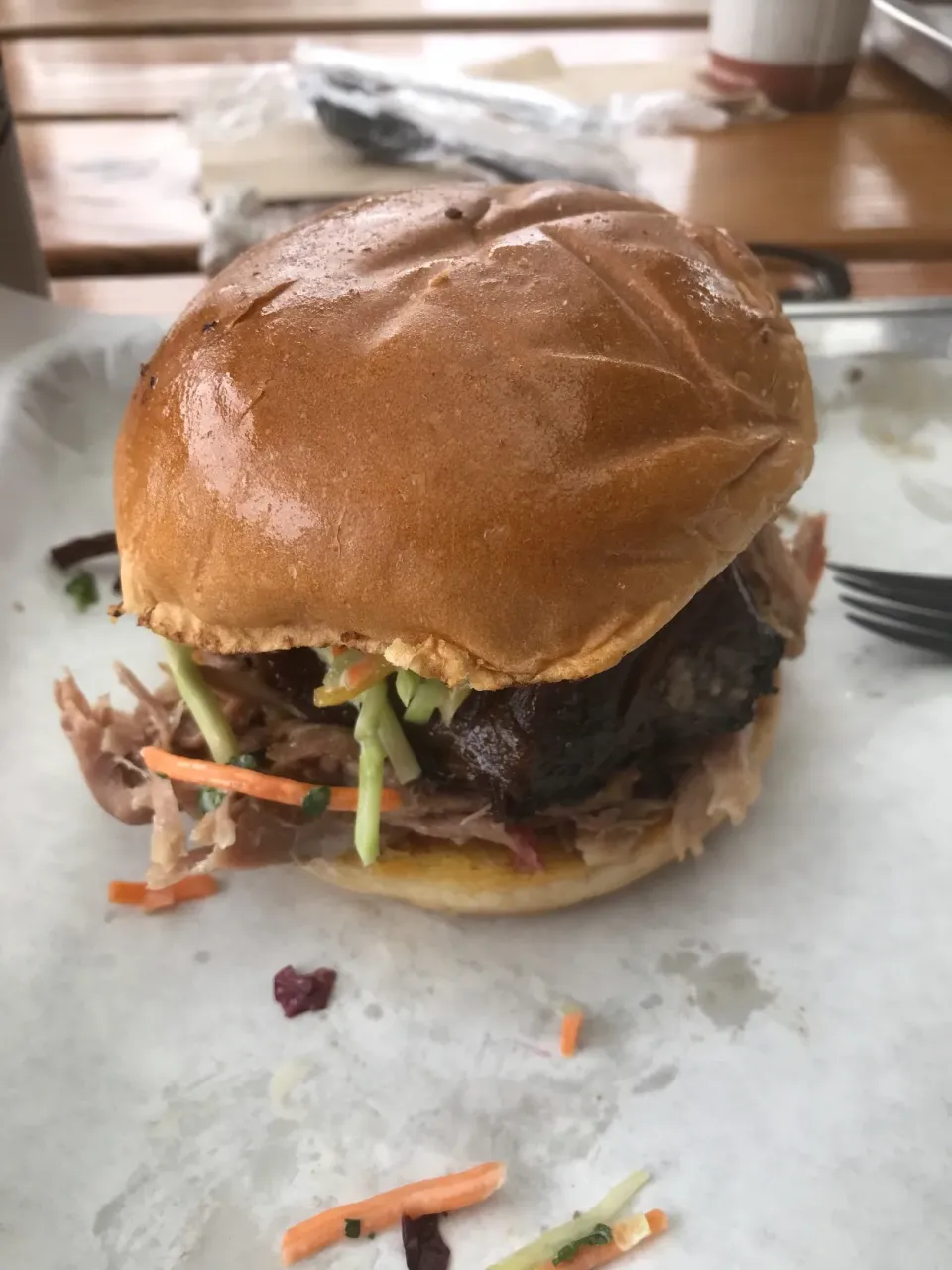 Hogs & Heifer pulled pork sandwich|Richard Thompsonさん