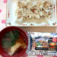 青森シャモロックラーメンスープと焼売|hiroko.さん