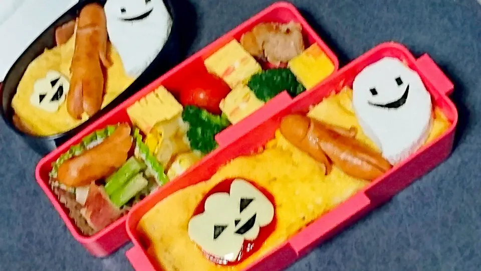 Snapdishの料理写真:簡単ハロウィン弁当 #ハロウィン #キャラ弁|みほさん