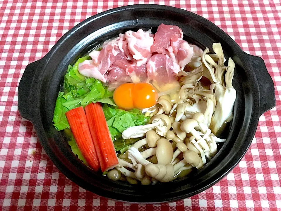 ふたごたまごの鍋焼きうどん🍲✨|nacchan♪さん