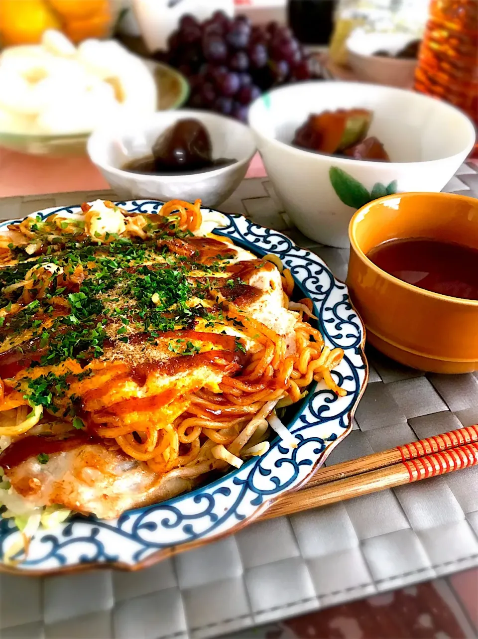 広島風お好み焼きを
ご馳走になりました。|ちはるさん