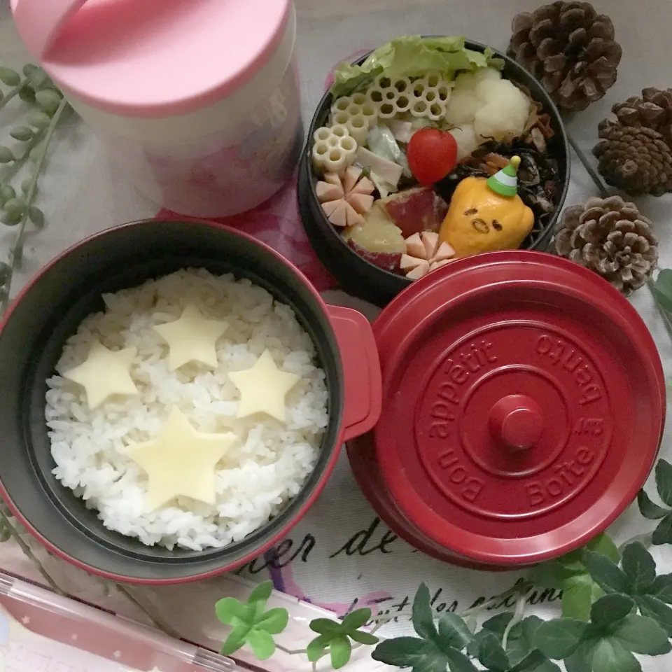 Snapdishの料理写真:2017.10.19◡̈⃝︎⋆︎*シチュー弁当#娘のお弁当#シチュー|ハルちゃんのお弁当さん