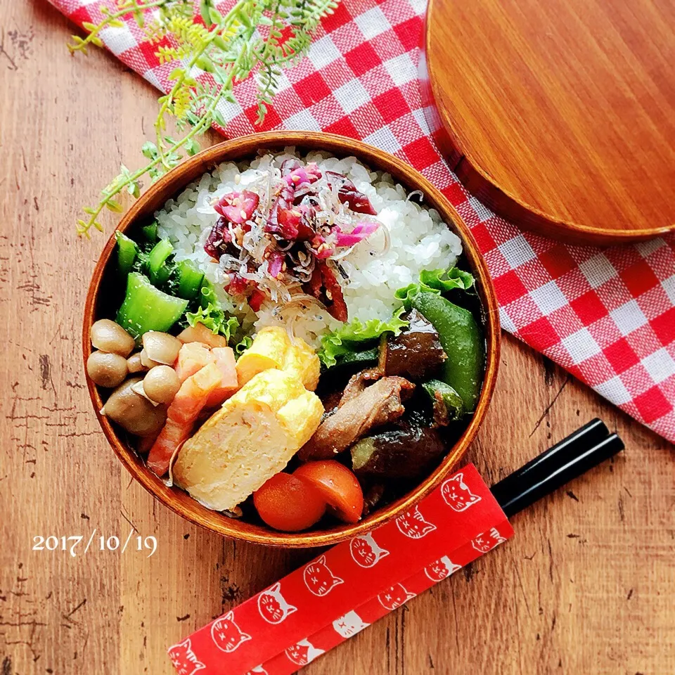 ✴︎旦那さんのなすの肉味噌炒め弁当|津久井 美知子(chiko)さん