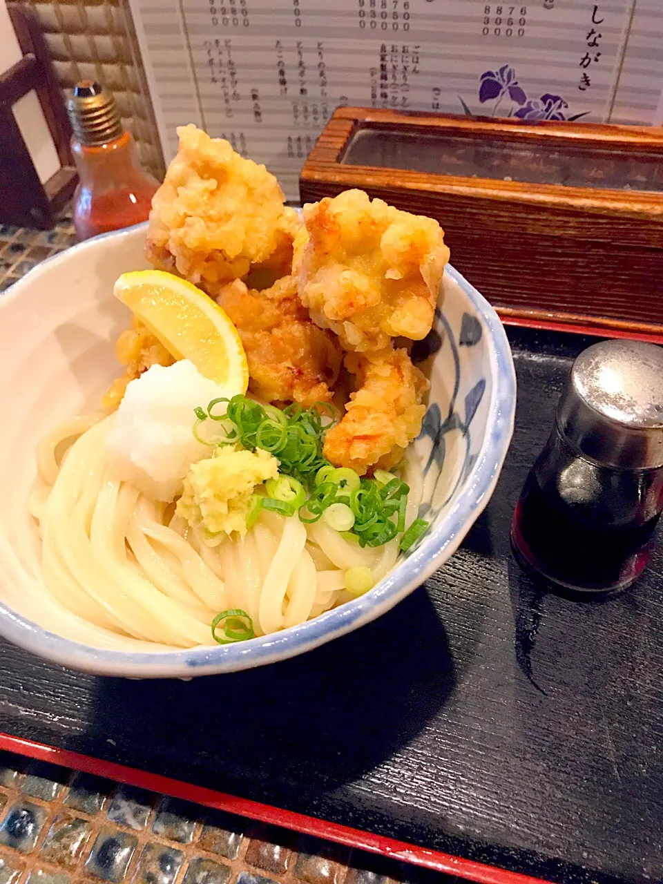 とり天生醤油うどん（たけうちうどん店）|スカポンタスさん