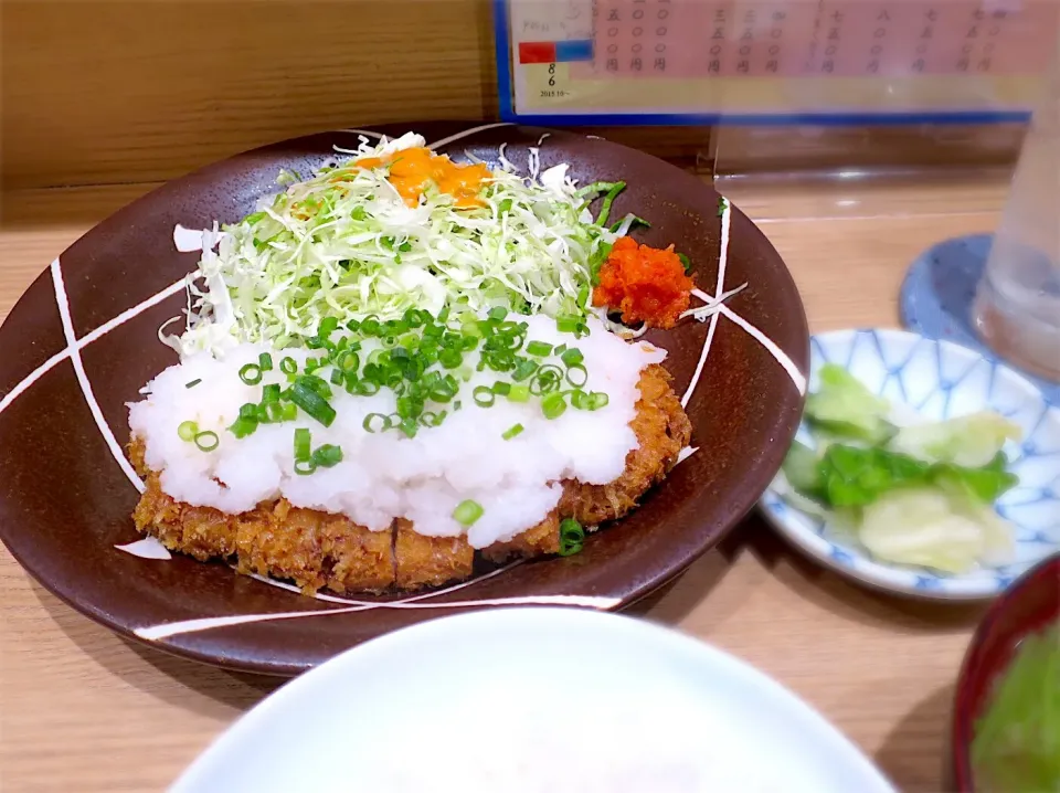 おろしとんかつ定食@とんかつ ゆう 水天宮|Mickeeさん