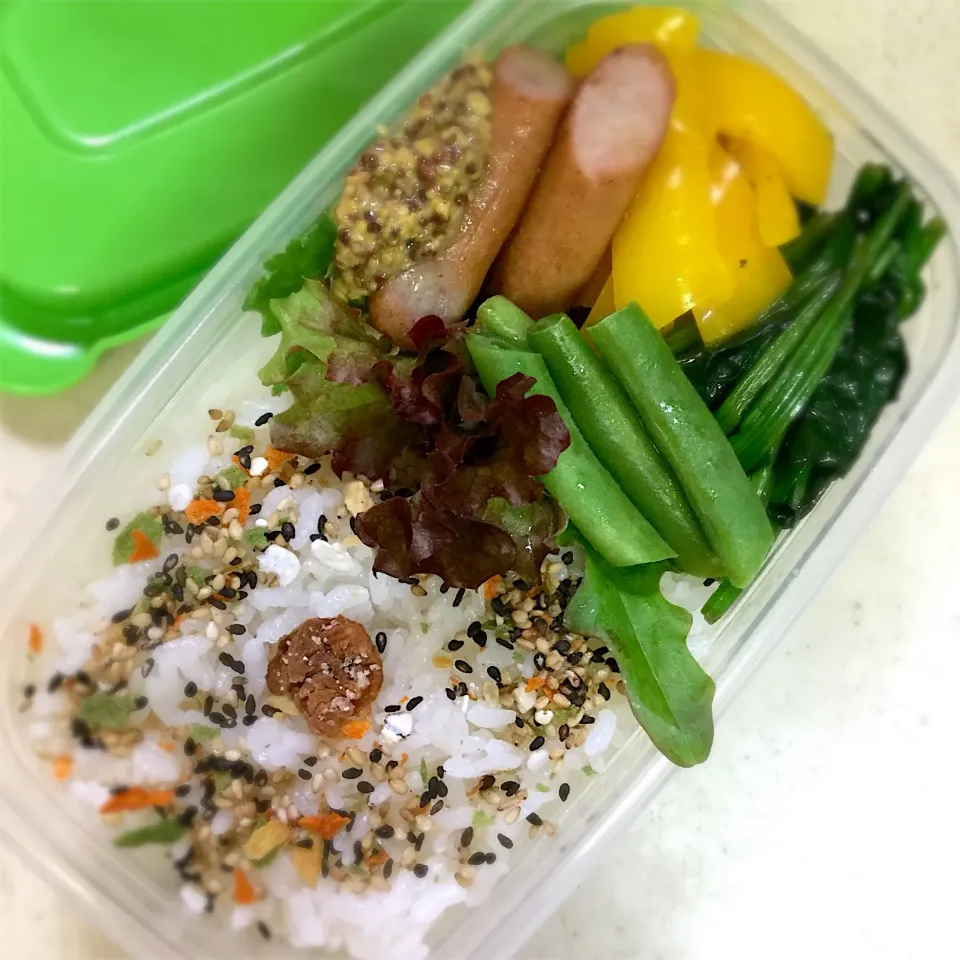 Today's  lunchbox. ミニトマト買うの忘れた(´･ω･`)|hoppycowさん