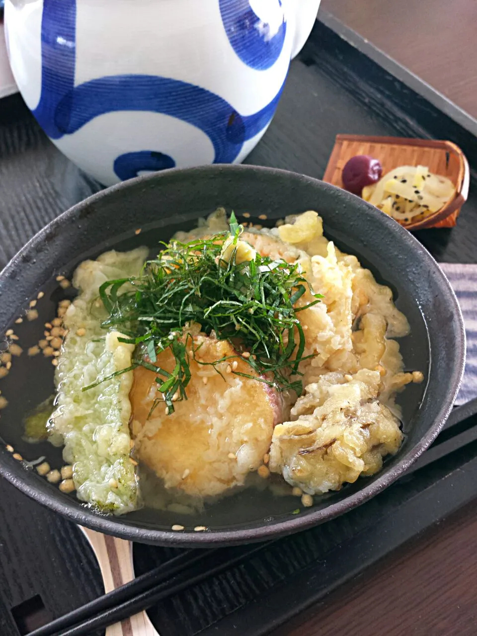 Snapdishの料理写真:miffy・x・さんの海老天茶漬け🍤　またまた🍤無しで(^^;|おちゃわんさん