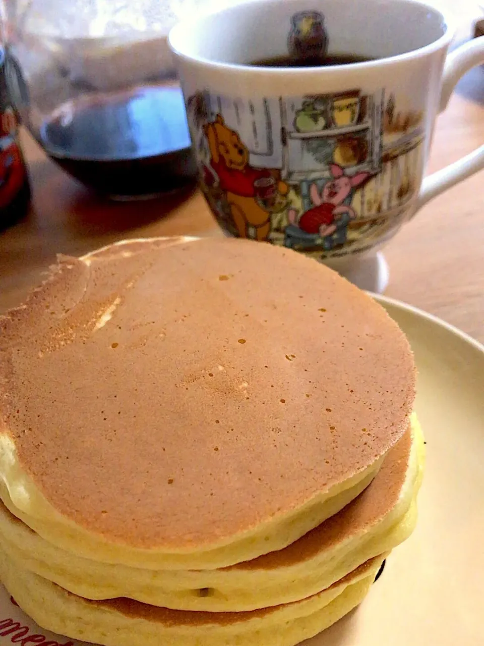 しっとりフワフワパンケーキ🥞とモーニングコーヒー☕️|puuqさん