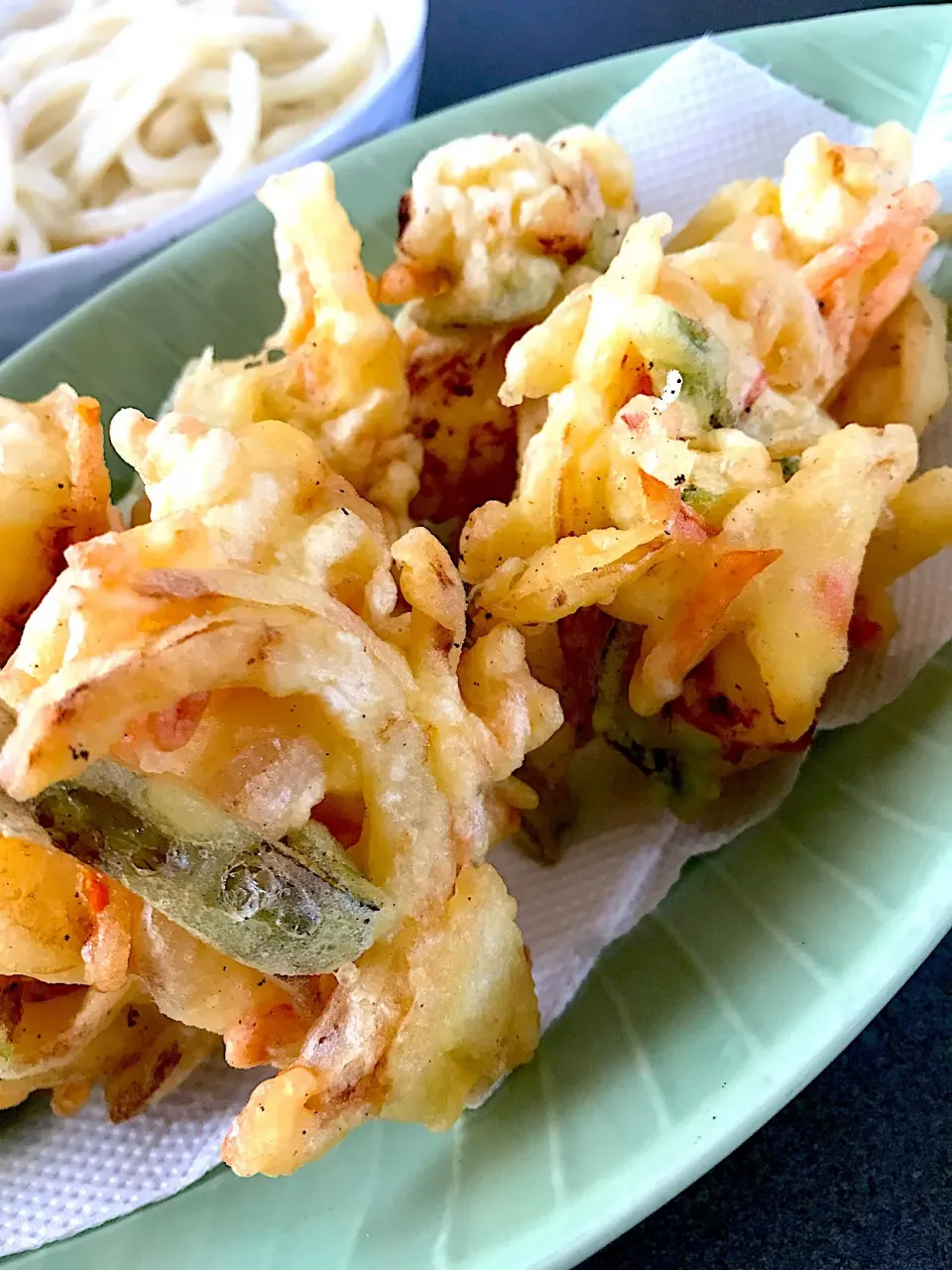 #かき揚げ #ざるうどん|❇︎mai☻さん