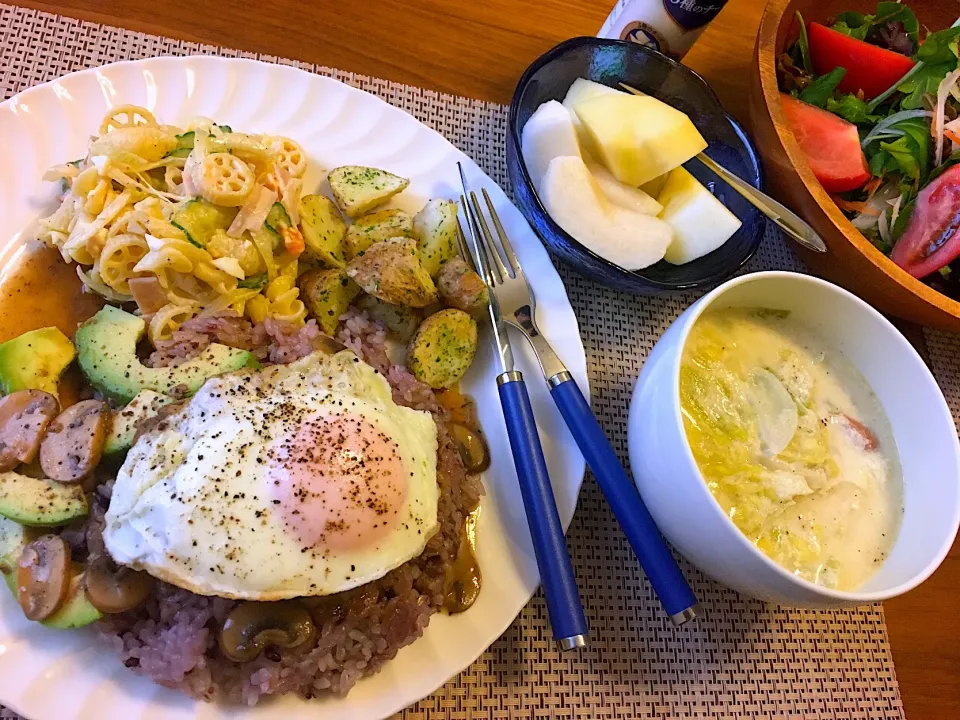 Snapdishの料理写真:Loco moco lunch|Nana🐾さん