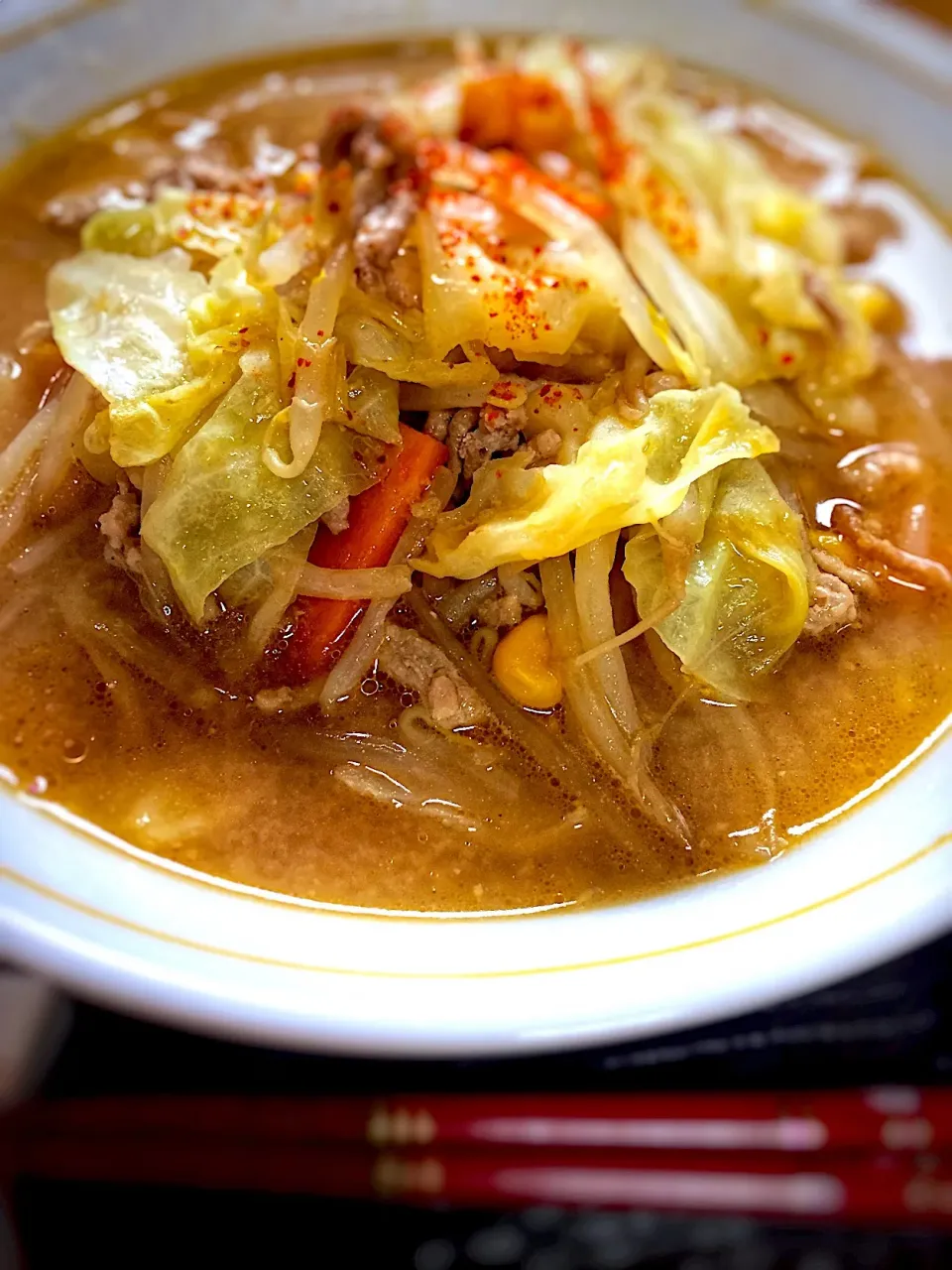 野菜たっぷり味噌ラーメン|かねぴさん