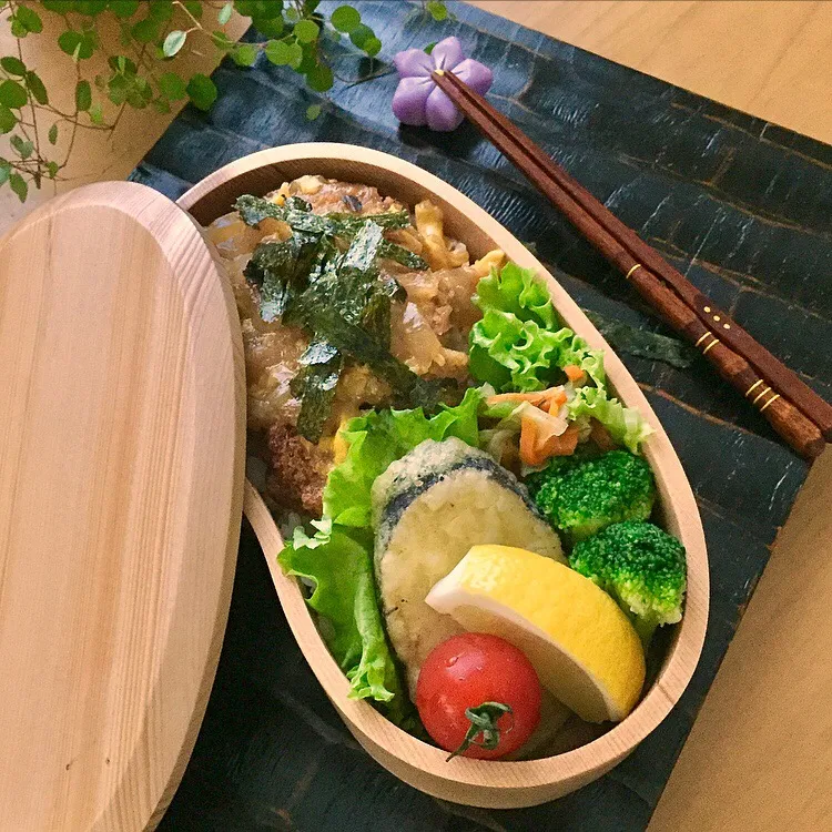 受験日まであと77日❤︎カツ丼弁当|chikoさん