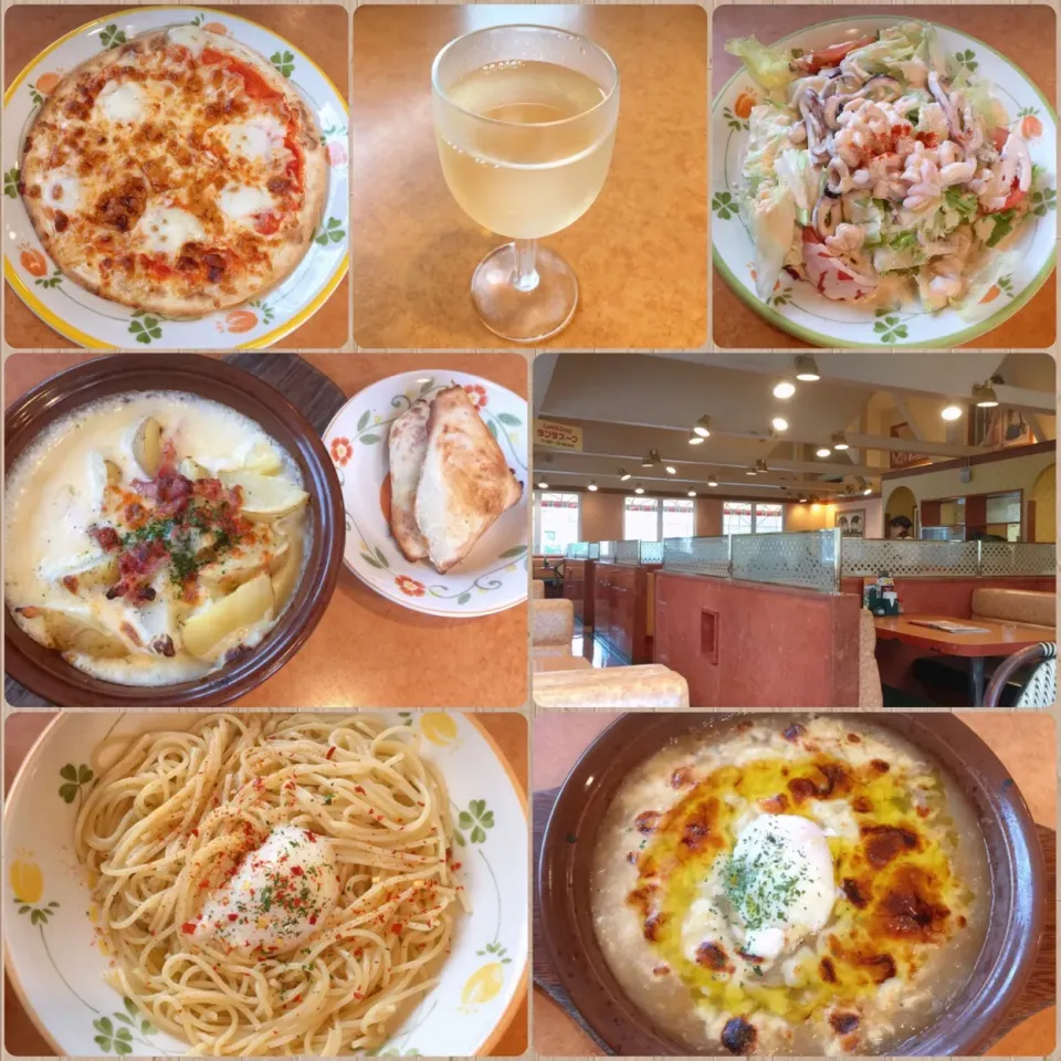 Snapdishの料理写真:10/22❤︎サイゼリヤランチ❤︎
選挙の投票日…暴雨警報の中投票に…
お昼はサイゼリヤランチ🍝
これから近くのスーパーまでお買い物へ。台風の影響で滝のようなすごい雨💦

#ランチ #お昼ごはん #選挙投票 #台風 #お買い物 #豪雨|Makinsさん