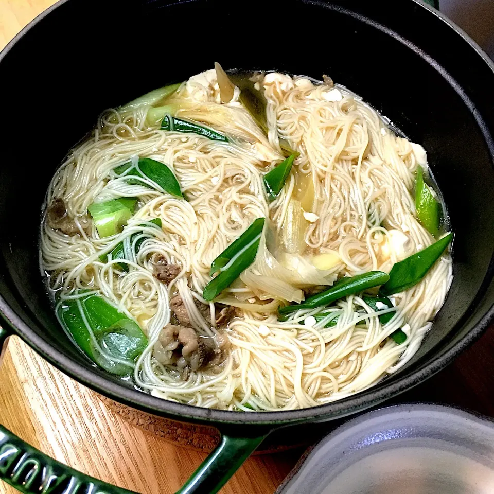 昨日の肉豆腐に素麺😊|Jean Nobyさん