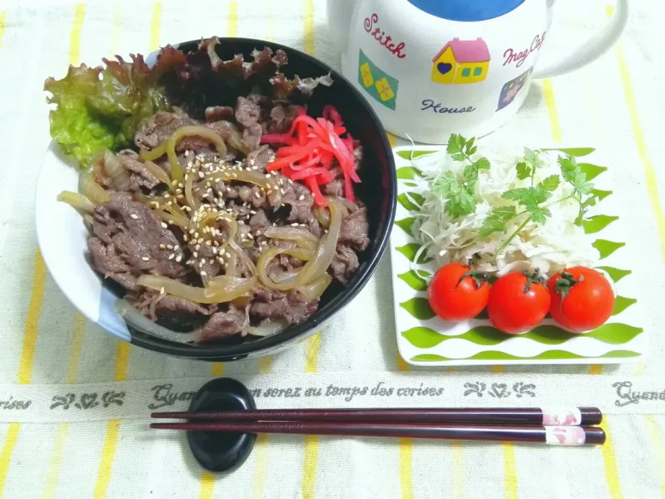 Snapdishの料理写真:牛丼|mikaさん