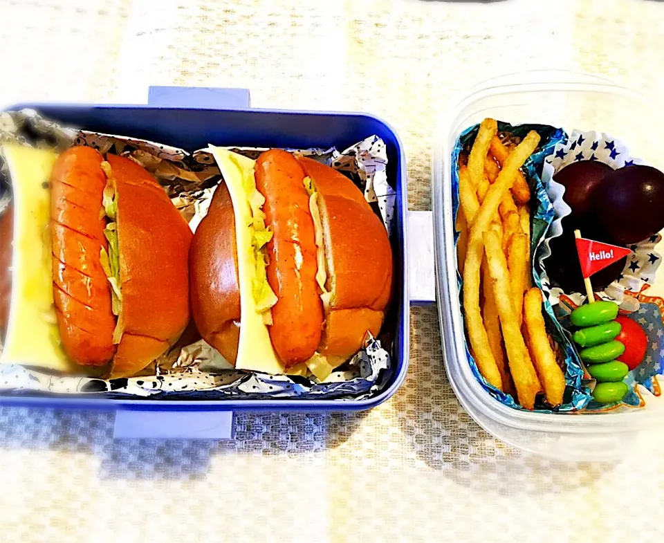 Snapdishの料理写真:✨子どもからのリクエスト✨
🇺🇸アメリカっぽいお弁当🇺🇸|ユミレオさん