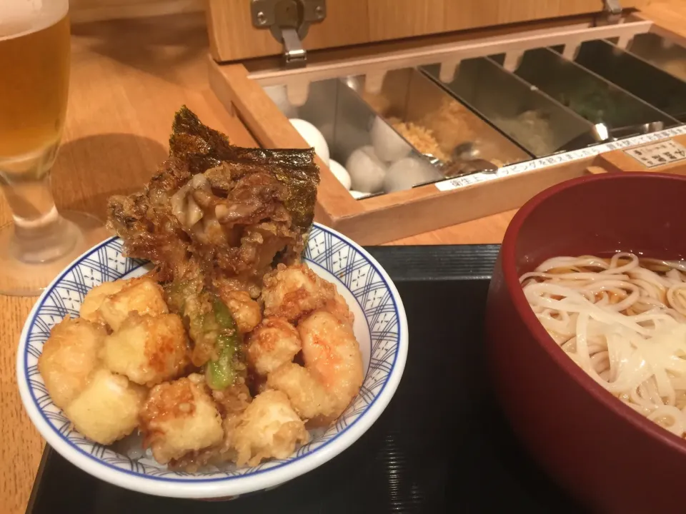 稲庭うどんと天丼|hirolynさん