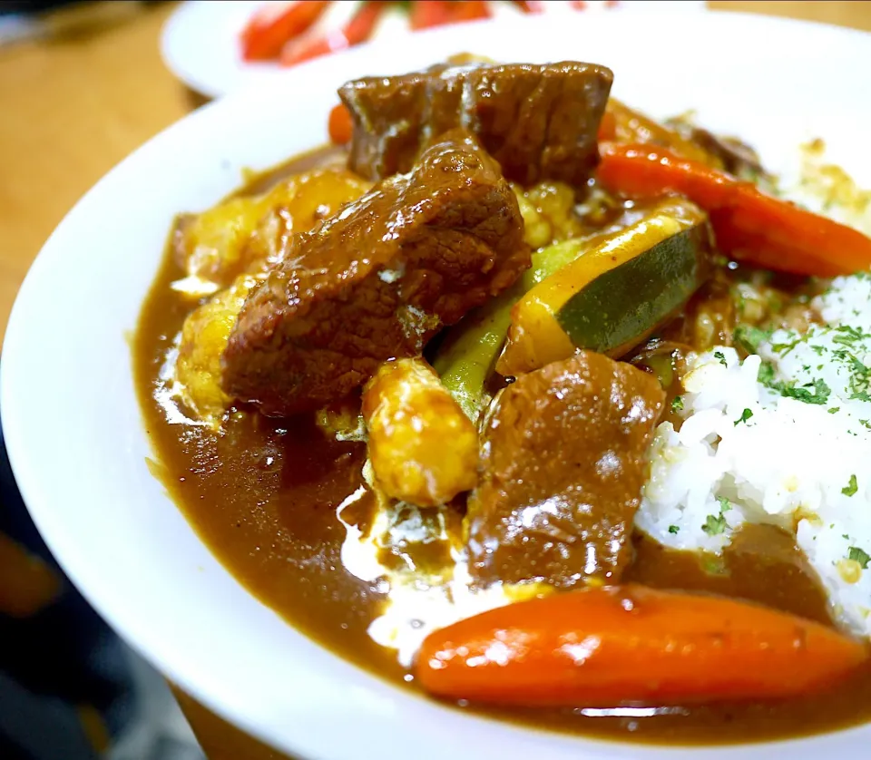 牛肉と野菜のシチュー飯|沖縄「ピロピロ」ライフさん