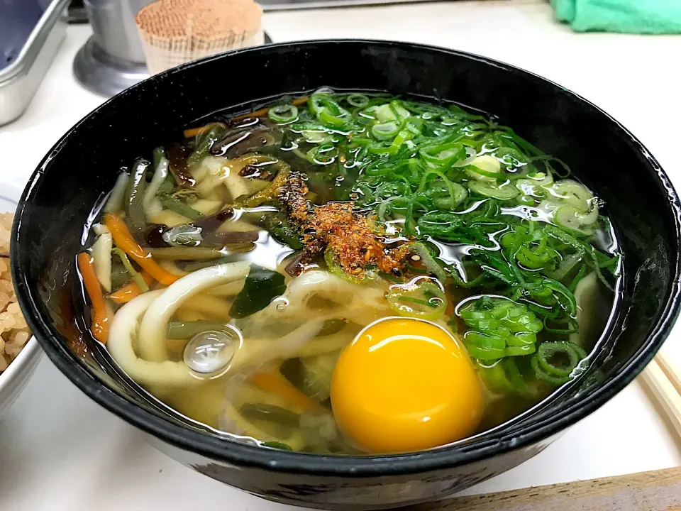 山菜うどん＋卵|T.Moritaさん