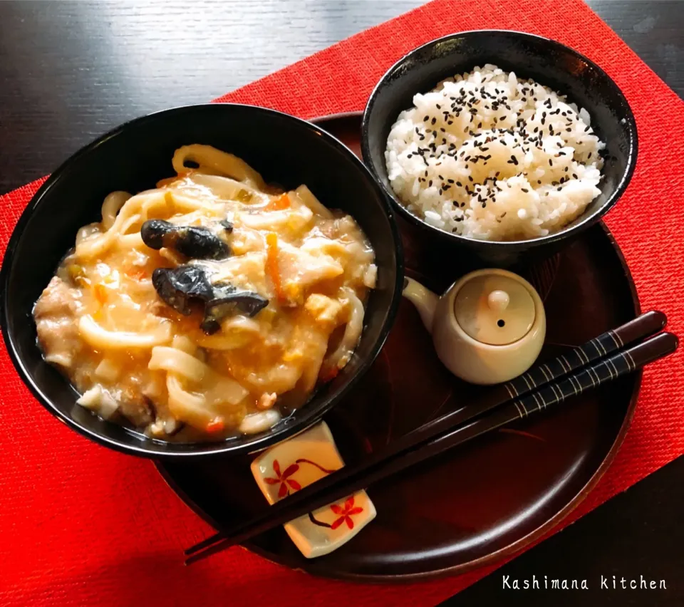 Snapdishの料理写真:朝ご飯に酸辣湯うどん🍜
Breakfast😋🍴
Have a nice day❣️|Kashimanakitchenさん