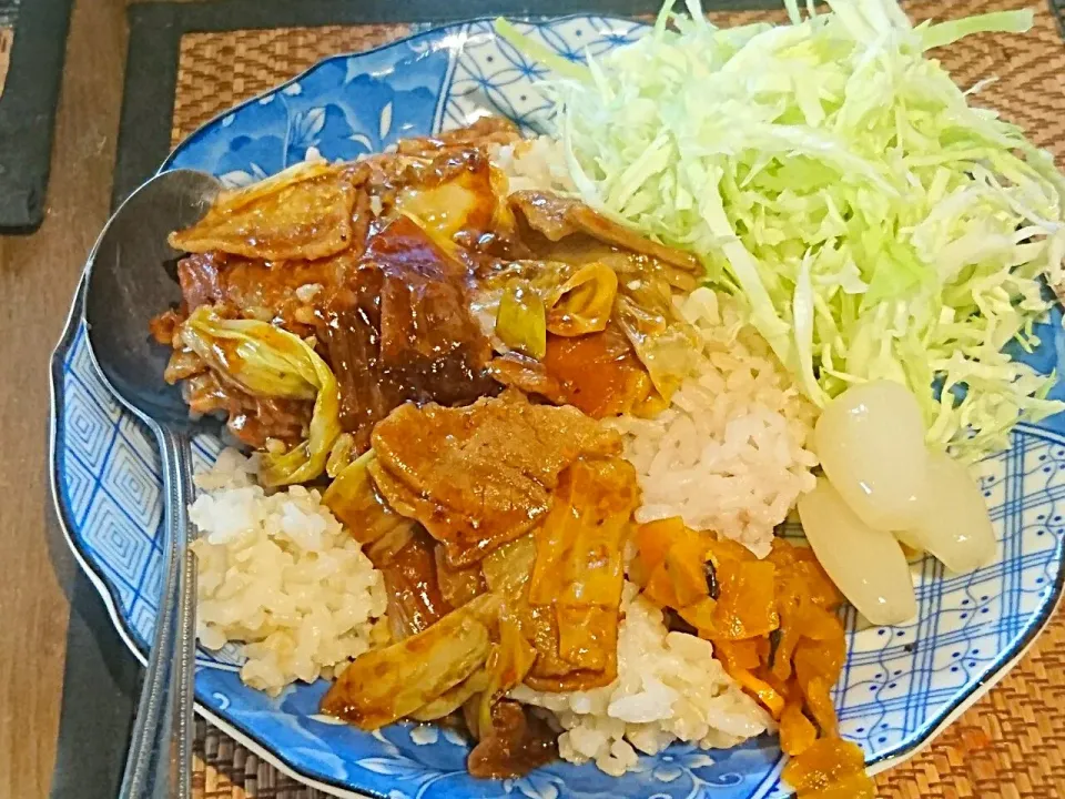 回鍋肉丼|まぐろさん