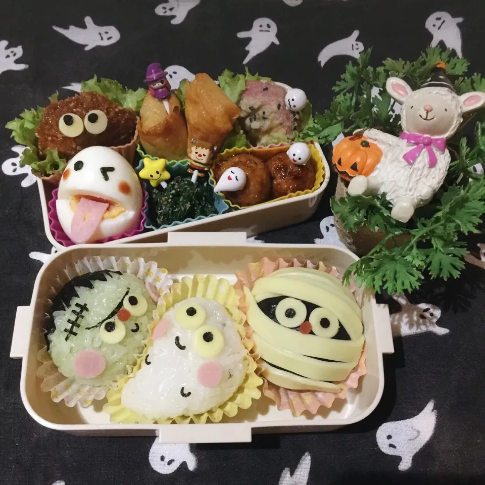 10/24❤︎娘のハロウィン🎃おにぎりお弁当❤︎
#お弁当 #お昼ごはん #娘弁当 #ランチ #ハロウィン|Makinsさん