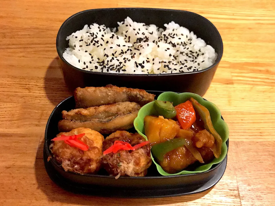 秋刀魚の竜田揚げ 弁当|myusicさん