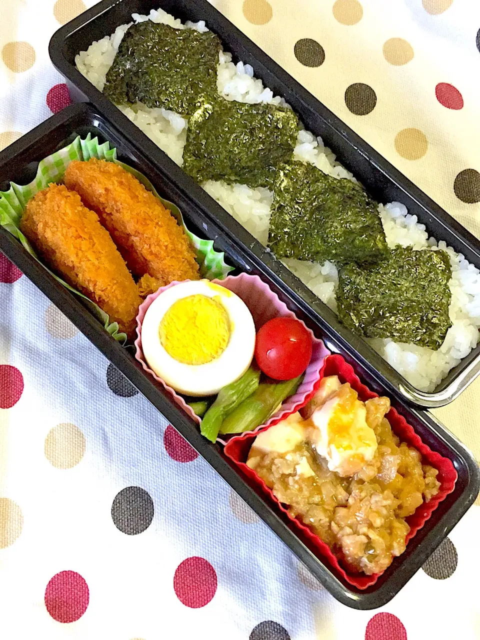 10/24☆メンチ&麻婆弁当|ちーさん