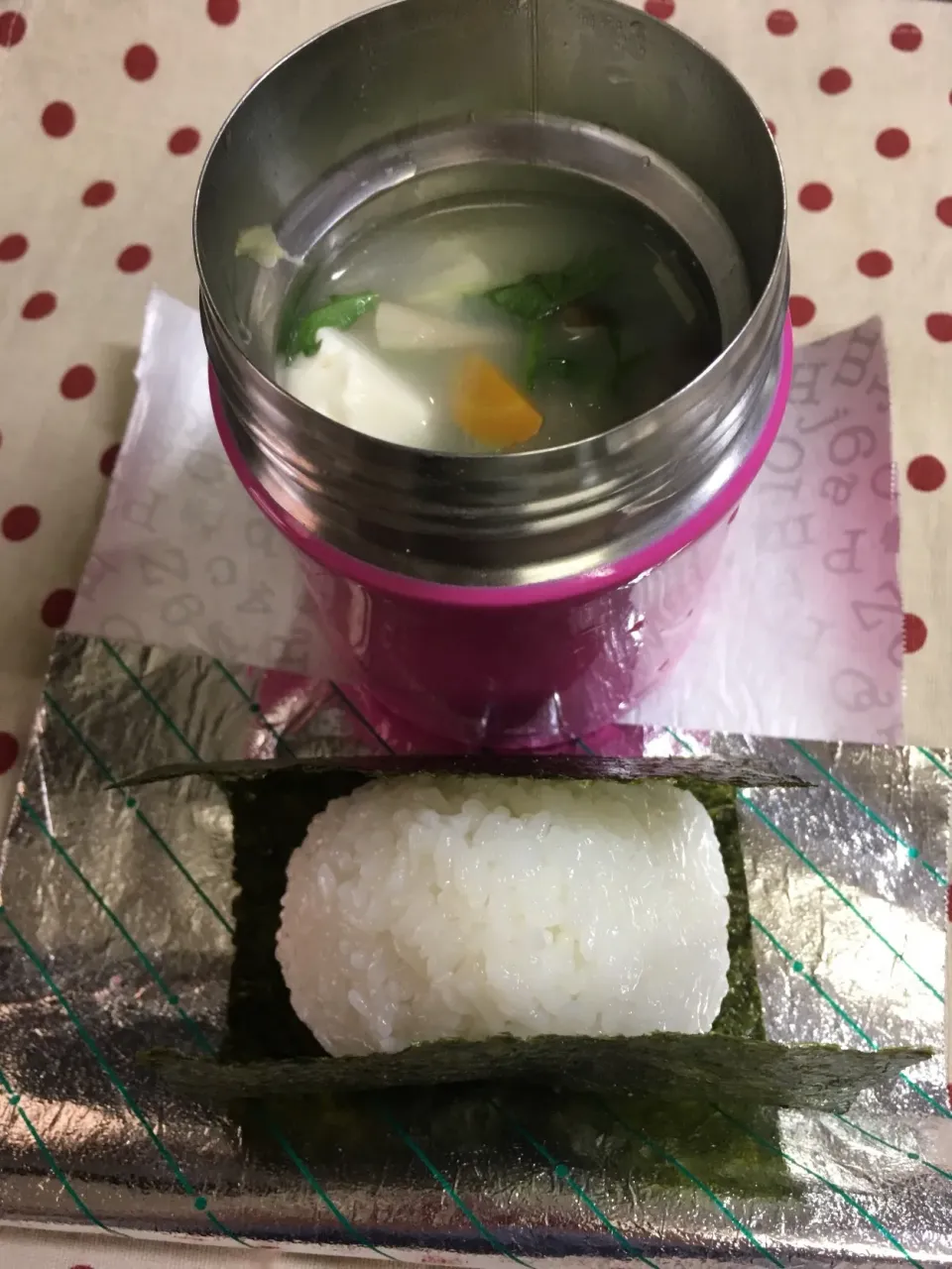 Snapdishの料理写真:10月24日 豆乳鍋風スープ弁当|sakuramochiさん