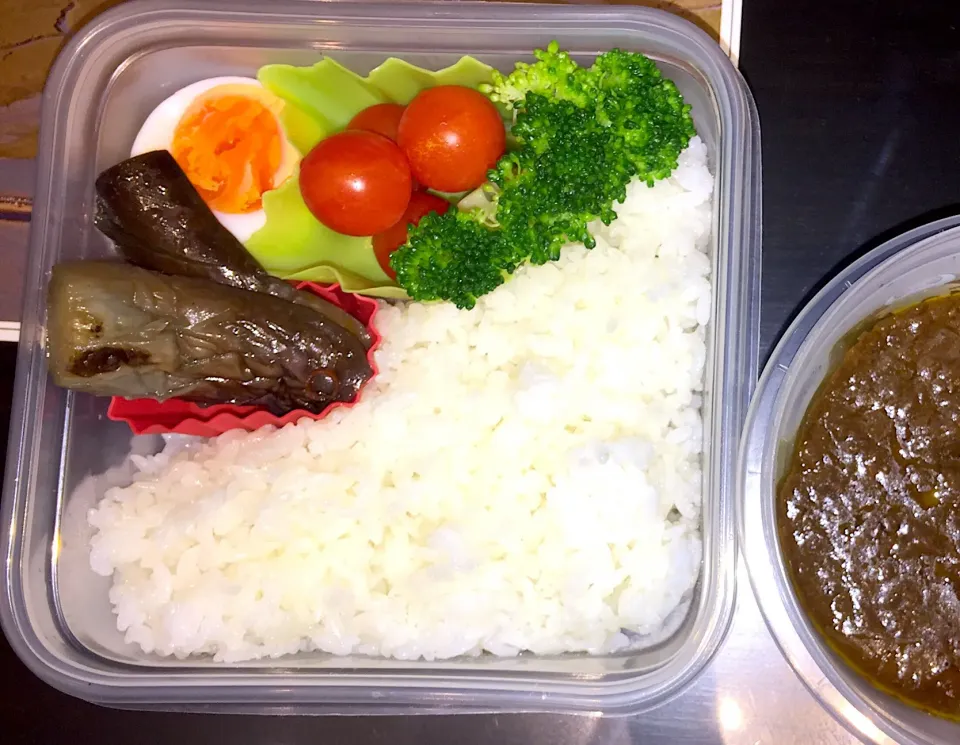 2017 10/24 本日のジップロックお弁🍱
「キーマカレー🍛」「ナスの煮浸し」
#本日のお弁当|BUBUさん