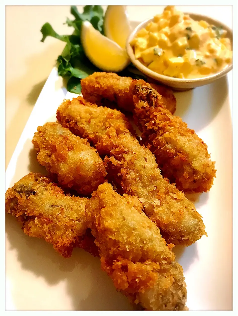 カキフライ。Deep-fried oysters|toyamadaさん