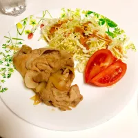 Snapdishの料理写真:#豚肉の生姜焼き|琴美さん