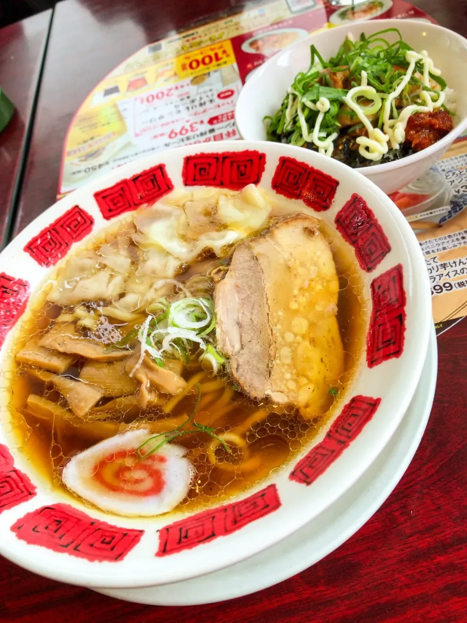 バーミヤンの喜多方ラーメンとチャーマヨ丼|ツツヤンさん