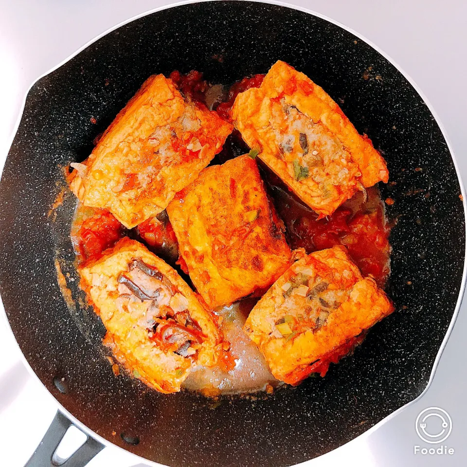 Stuffed Tofu with meat|Autumnさん