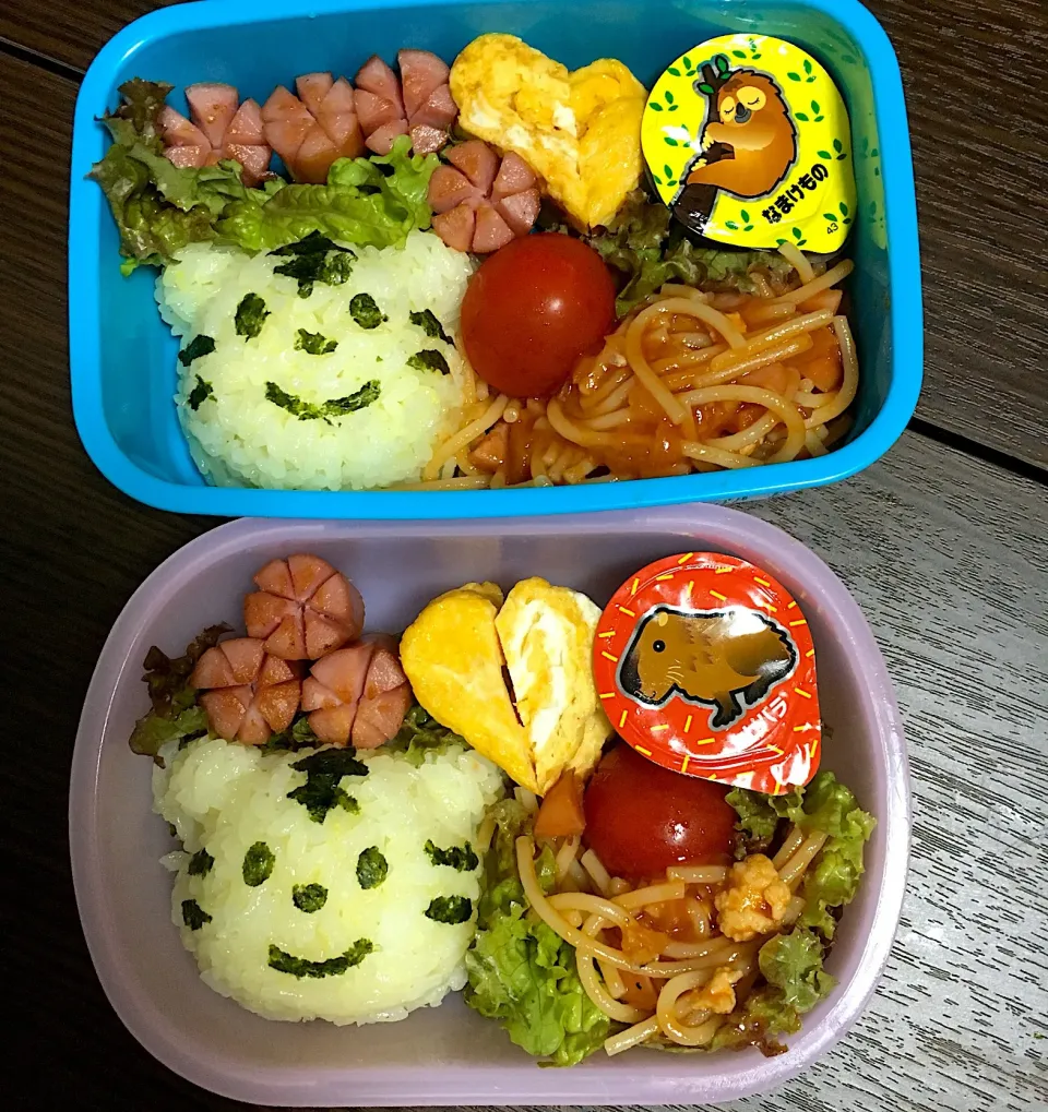 Snapdishの料理写真:台風の日のお弁当（いちおう、しまじろう）|taeminさん