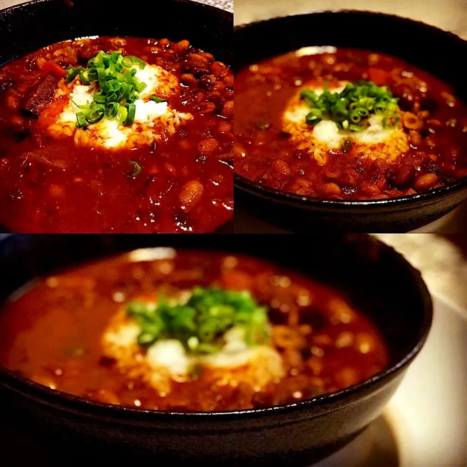 Mixed Bean & Sausage Miso Gumbo #chefemanuel #spicyfood #cajunspice Homecooking a little creole and Japanese flavor|Emanuel Hayashiさん