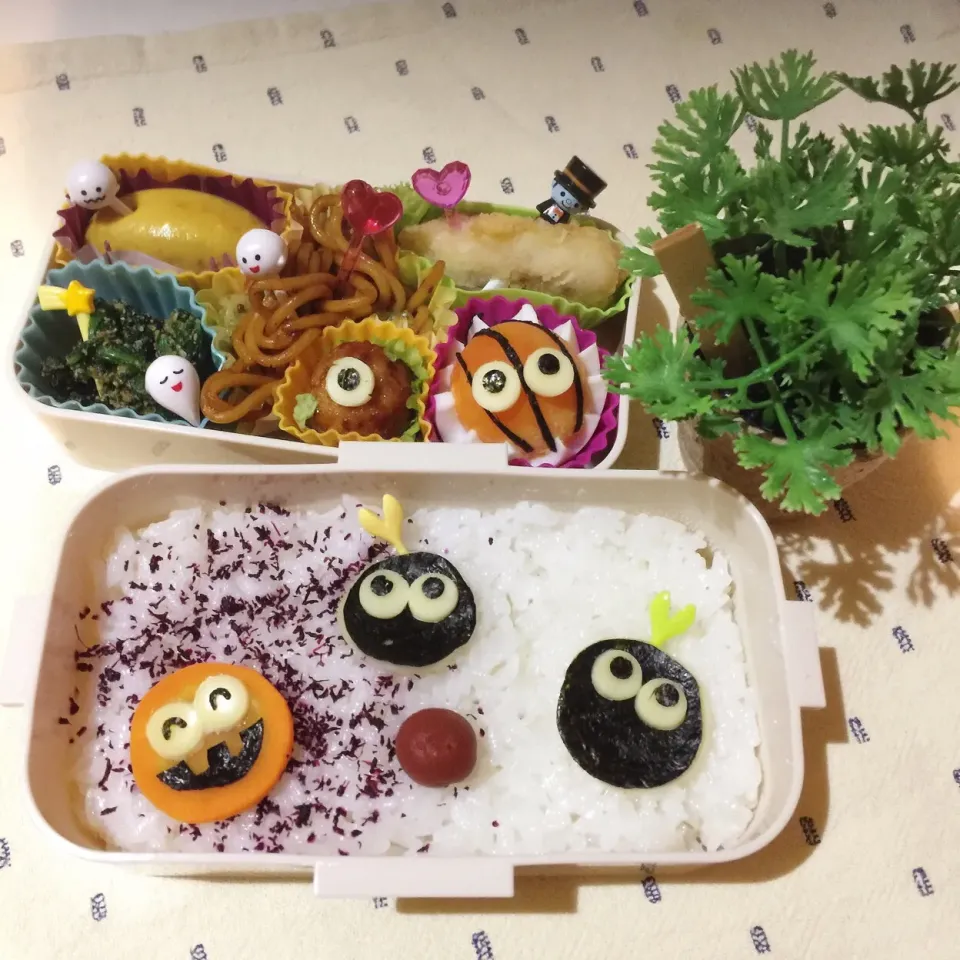 10/25❤︎娘のお弁当❤︎ハロウィン🎃
#お弁当 #お昼ごはん #娘弁当 #ランチ #日の丸 #ハロウィン|Makinsさん