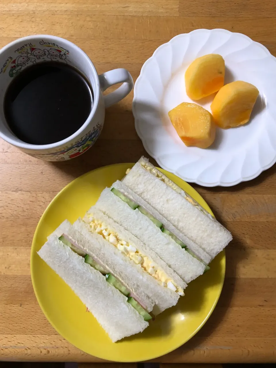 Snapdishの料理写真:今日の朝食は、サンドイッチ🎵|kiyominさん