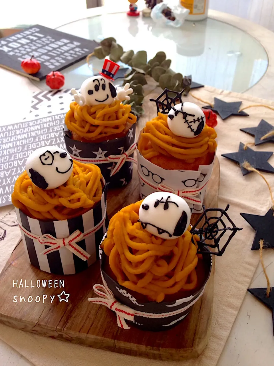 Snapdishの料理写真:ハロウィンスヌーピーなモンブラン👻#おうちカフェ #スヌーピー #ハロウィン #3時のおやつ #おやつの時間 #おやつ #手作りおやつ #|Ayumi Furukawaさん