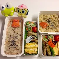 今日のお弁当🍱
ハロウィン？？🎃中身は作り置きo(^▽^)o|ともちん06さん