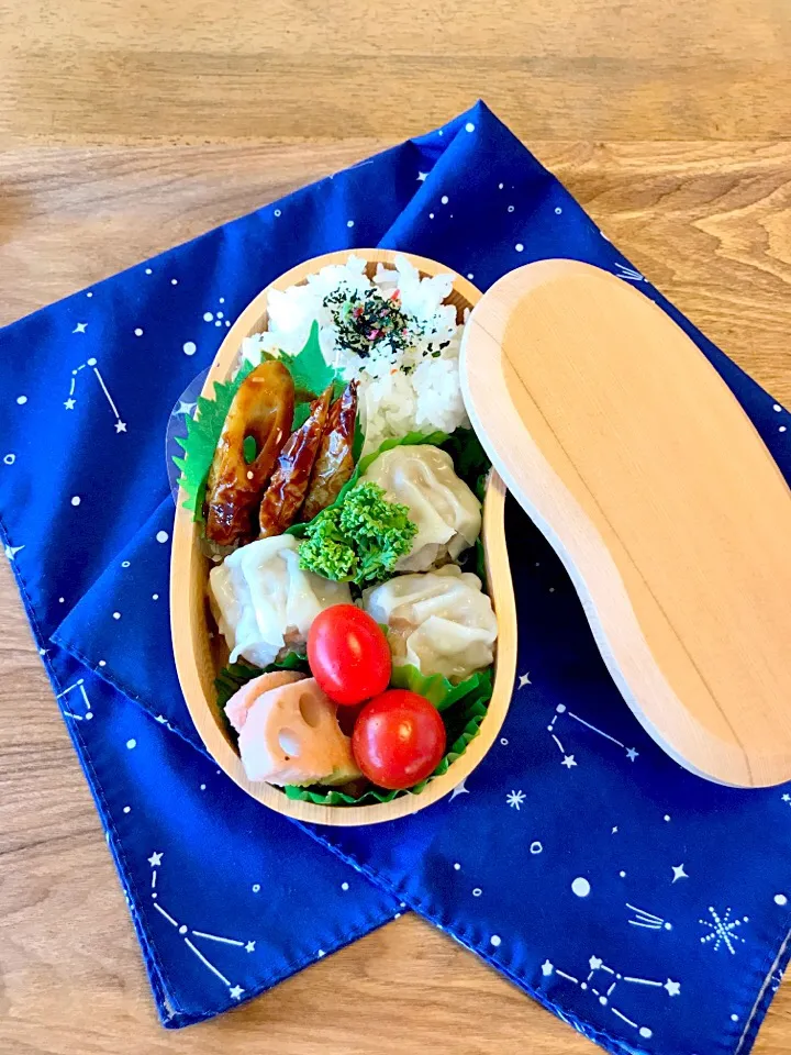 🐤JC1年弁当🐤
◇焼売
◇タラコバター蓮根
◇法蓮草とコーンとアブ揚げのさっと煮
◇竹輪味噌和え|ぽぽママさん