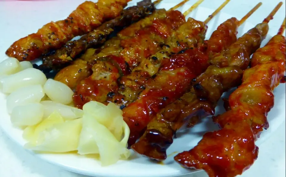 grilled chicken skewers|steven z.y.さん