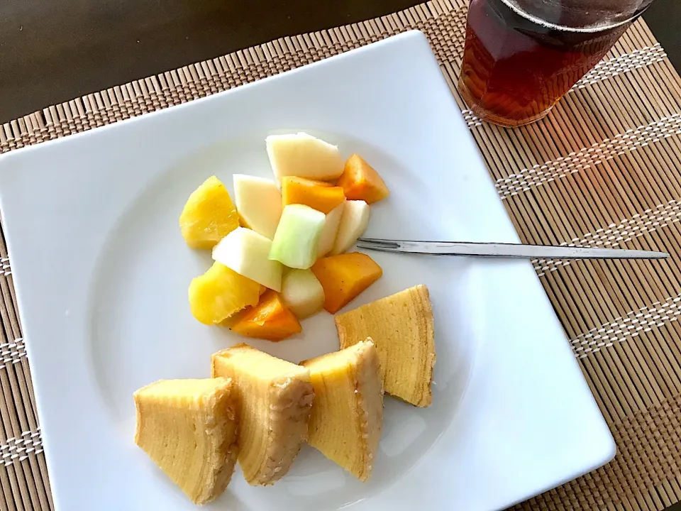 今日の朝ごはんは、治一郎のバームクーヘン|sono.kさん