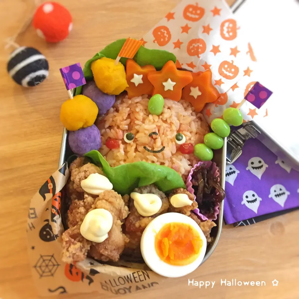 ハロウィン弁当☆ジャコランタン|yokkoiroさん