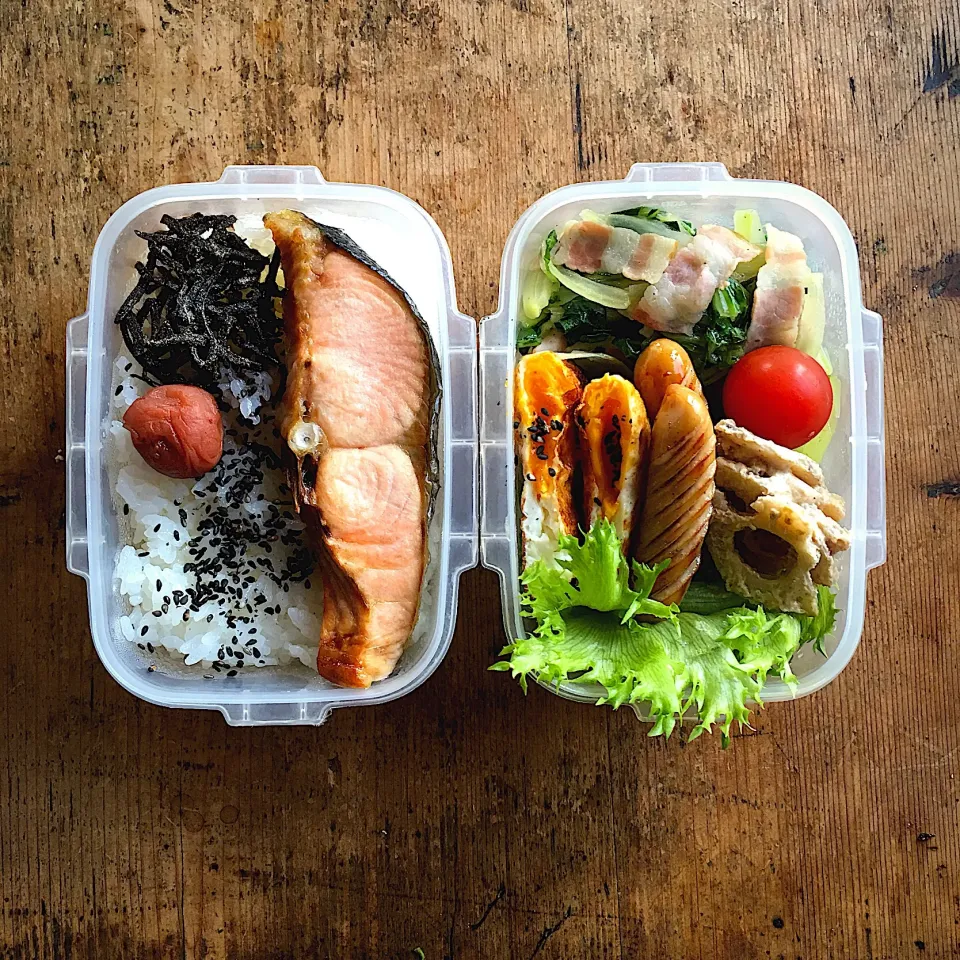 今日のお弁当‼︎ 26 October
 #お弁当  #弁当  #obento  #bento  #鮭弁当  #野菜たっぷり|Yoshinobu Nakagawaさん