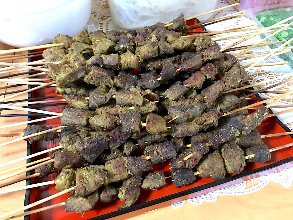 Snapdishの料理写真:Sate Padang|yeni kartikasariさん