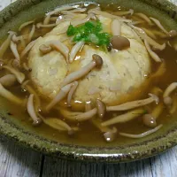 豆腐と蓮根の茶巾蒸し*
　～きのこ餡掛け～