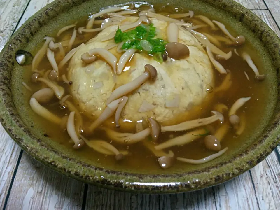 豆腐と蓮根の茶巾蒸し*
　～きのこ餡掛け～|ことり*さん